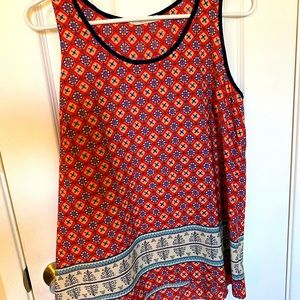 Women patterned dress shirt